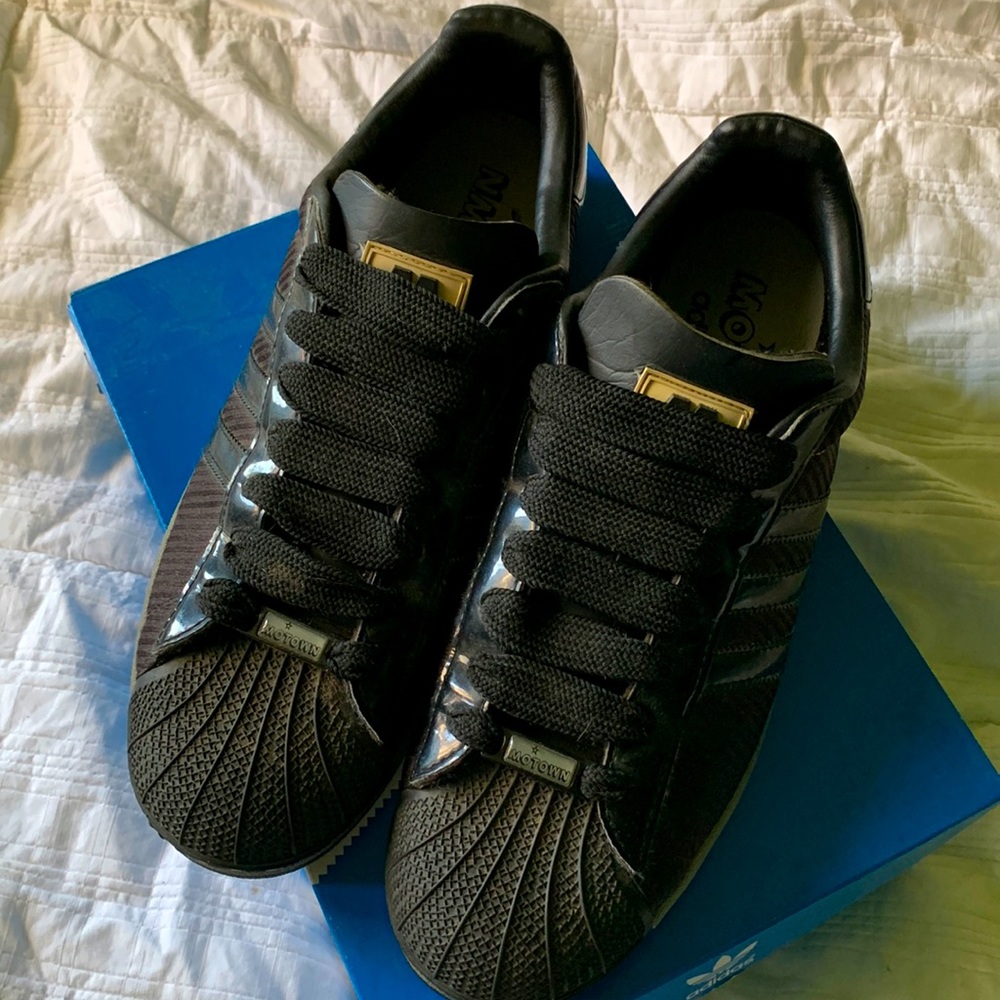 Adidas MOTOWN SUPERSTAR SNEAKERS BLACK SHELLTOP